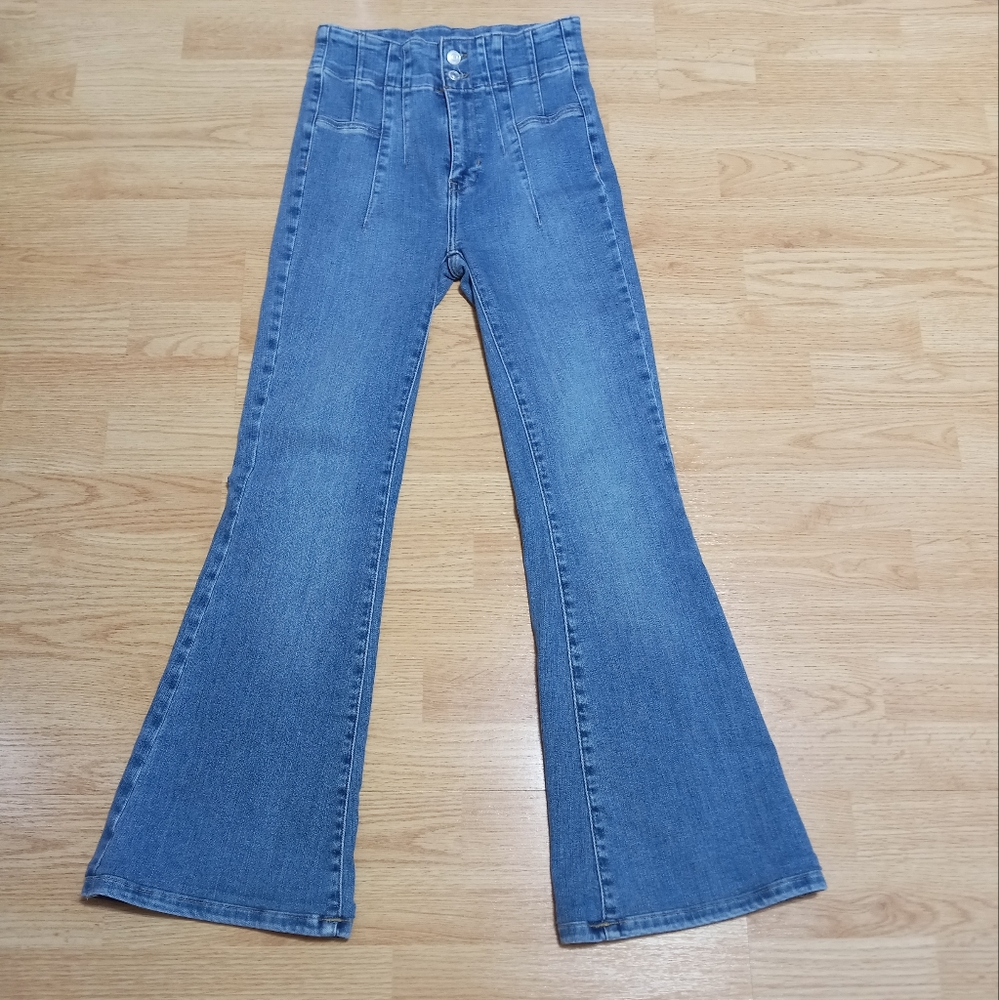 We The Free Jayde High-Waisted Flare Jeans. HEMMED. Size 25. - Picture 2 of 13
